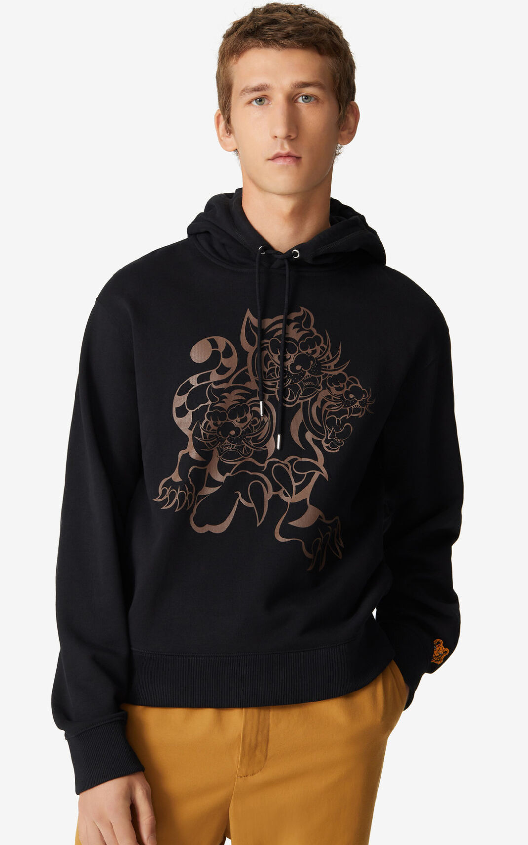 Sweatshirt Kenzo x KANSAIYAMAMOTO Three Tigers Masculino - Pretas | 325HZPFVY